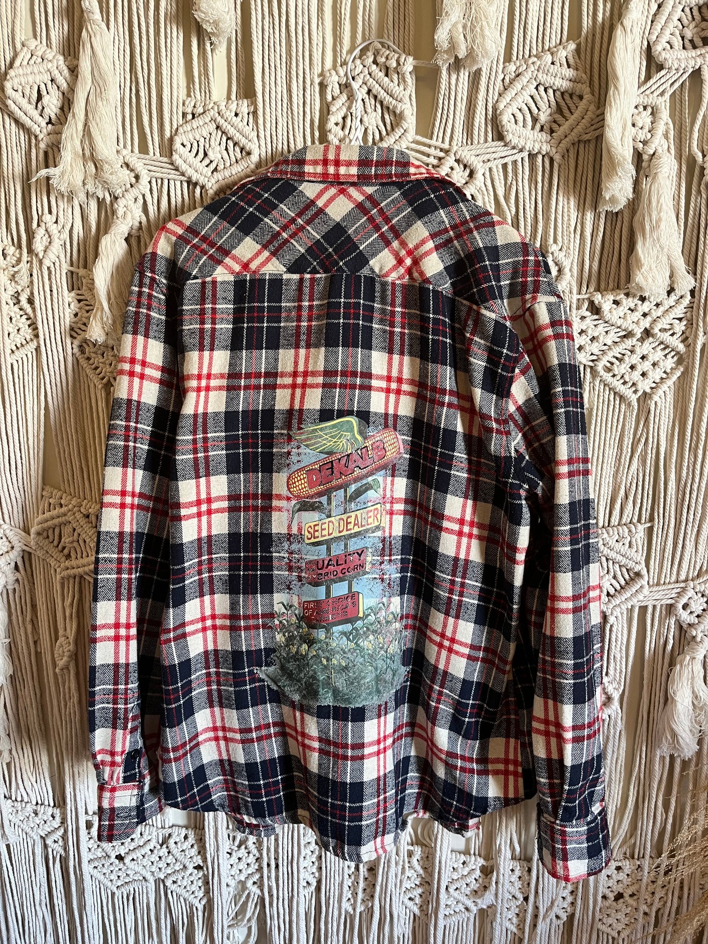 Seed Dealer Flannel - Navy & Red