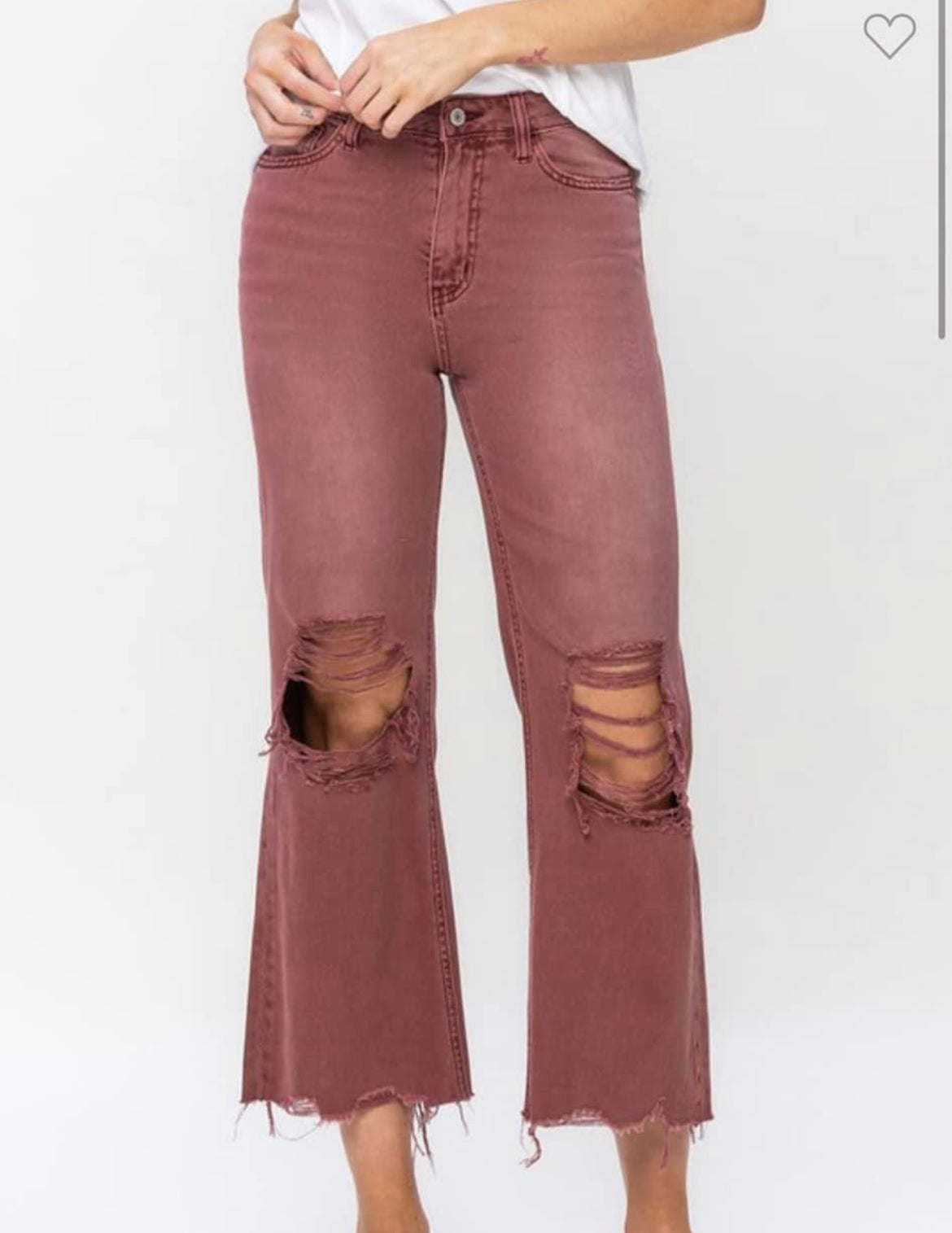 Vintage Crop Flare Jeans