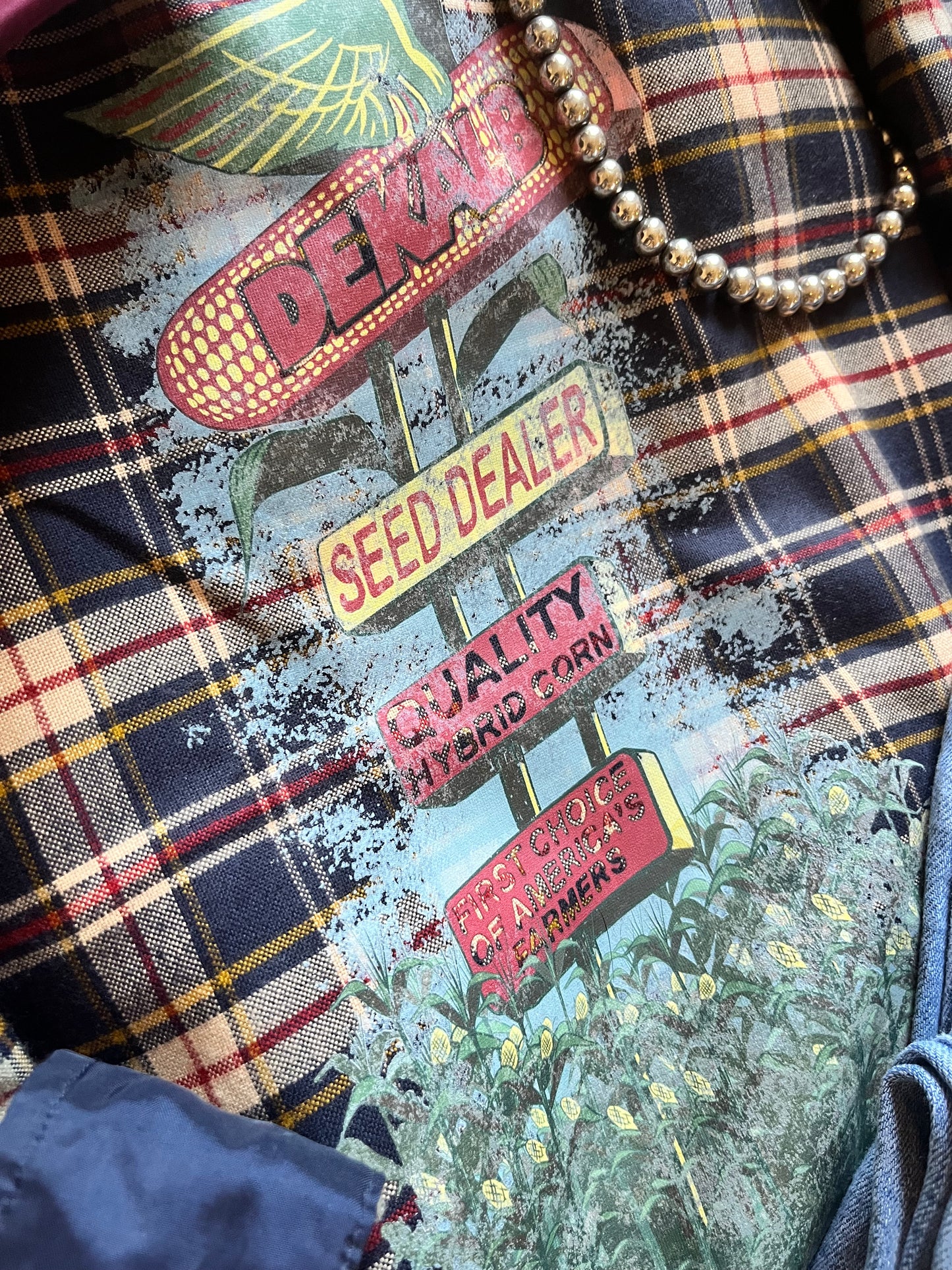 Seed Dealer Flannel - Navy & Mustard