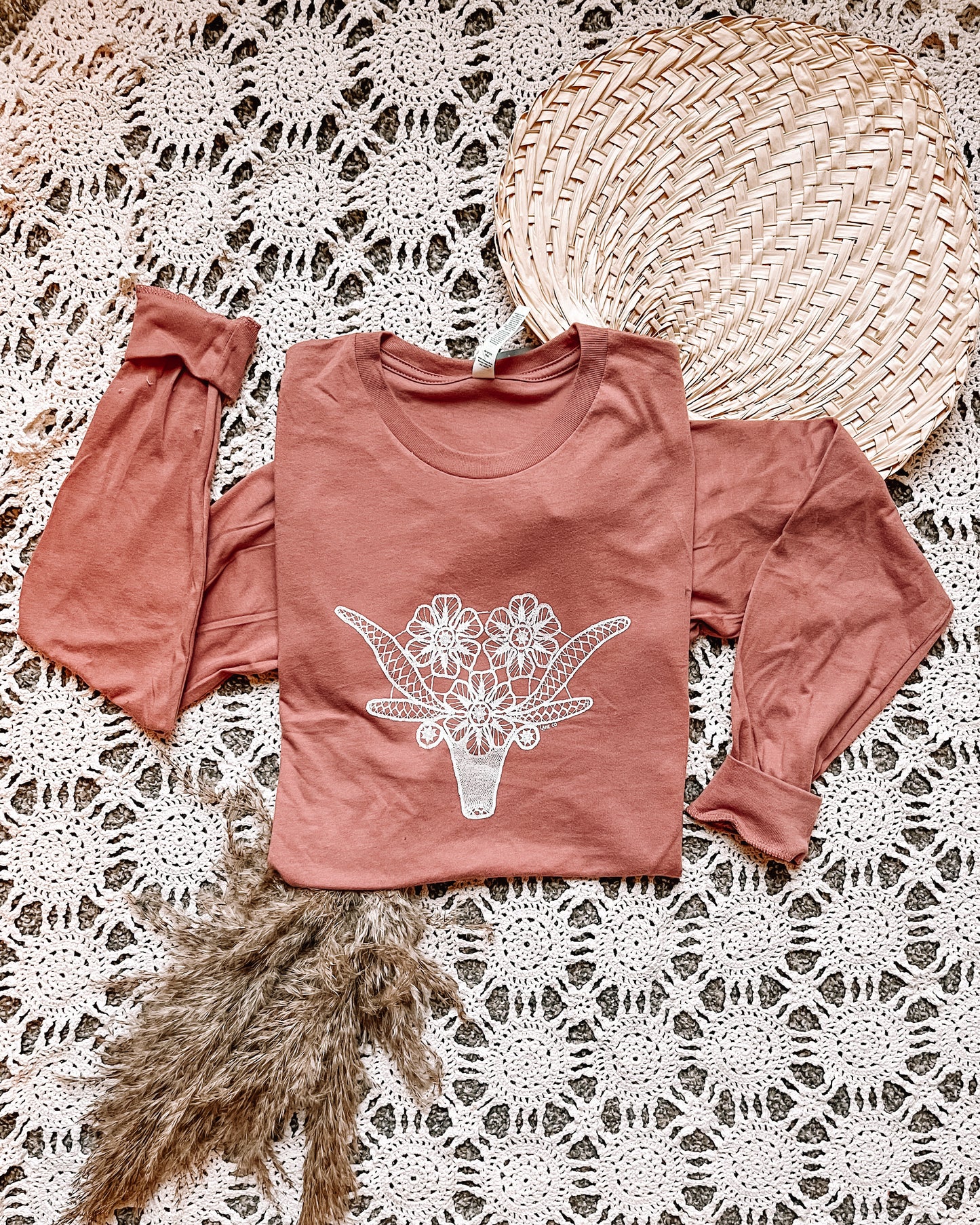 Lace Longhorn Long-sleeve Tee