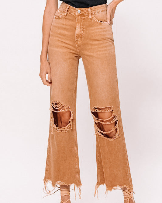 Vintage Crop Flare Jeans