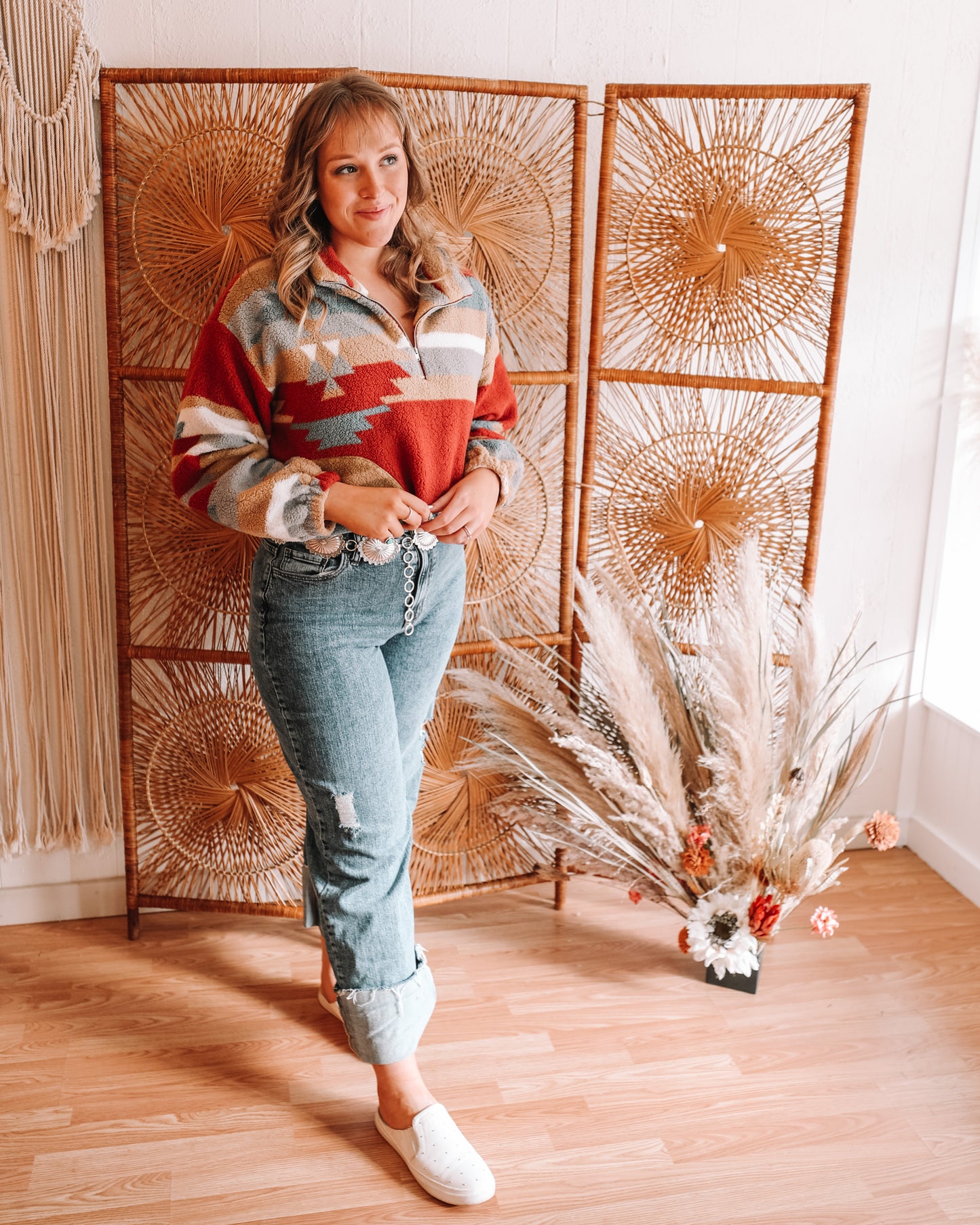 Barn Sour Wide Leg Cuffed Denim