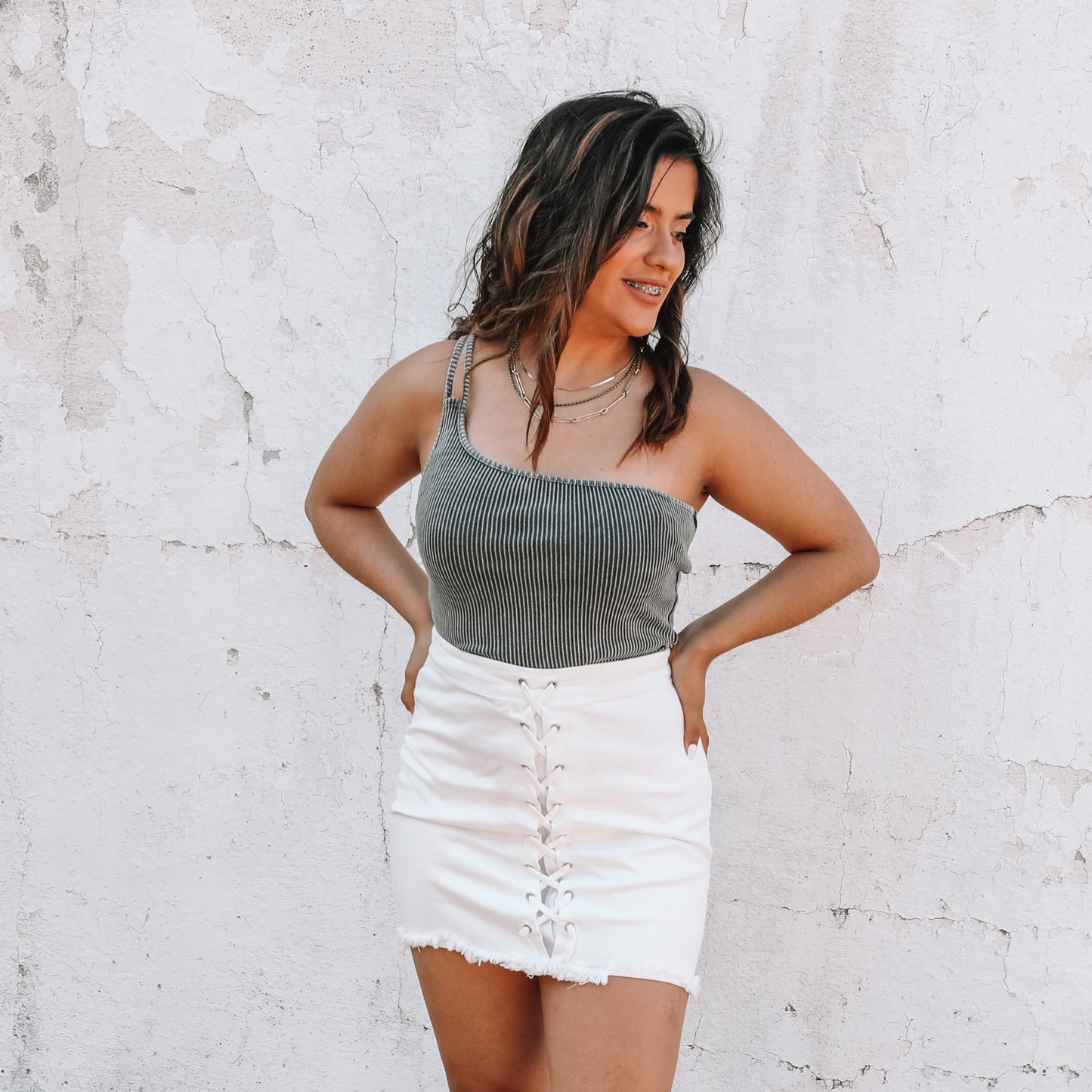 White Lightning Denim Skirt