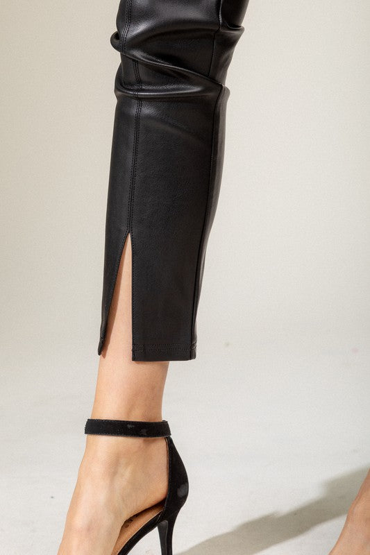 Vegan Leather Leggings