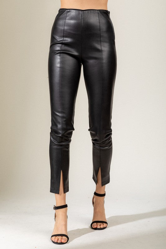 Vegan Leather Leggings