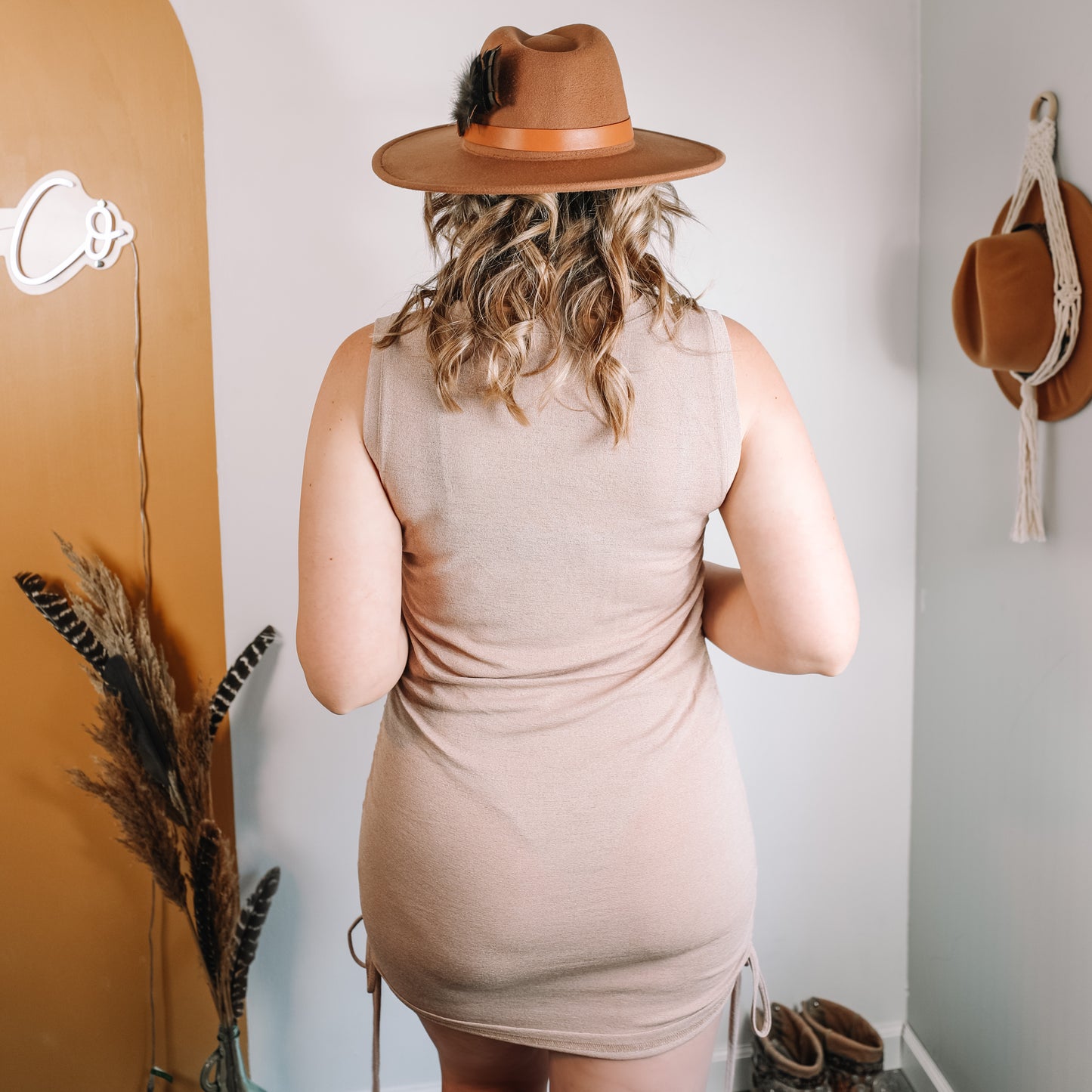 Mocha Cinched Dress