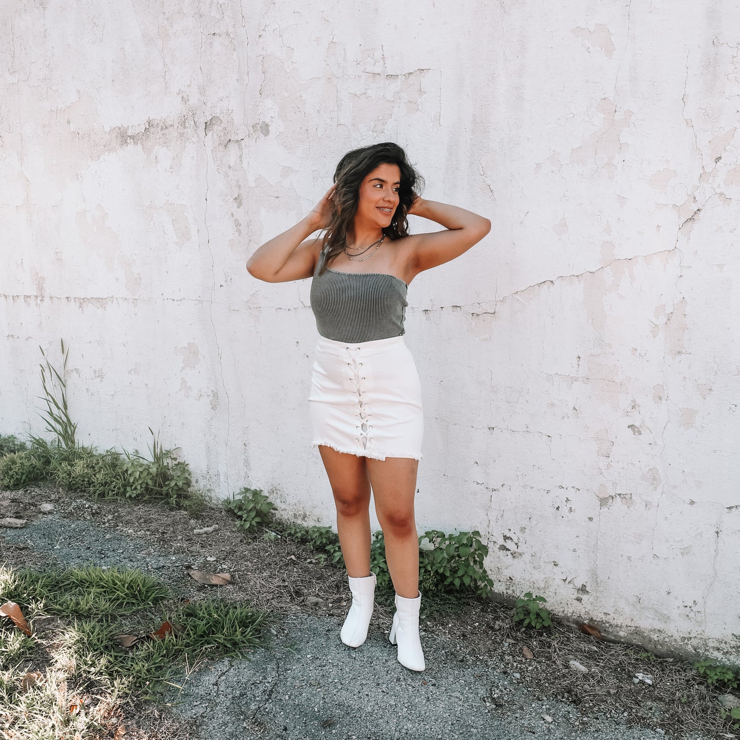 White Lightning Denim Skirt