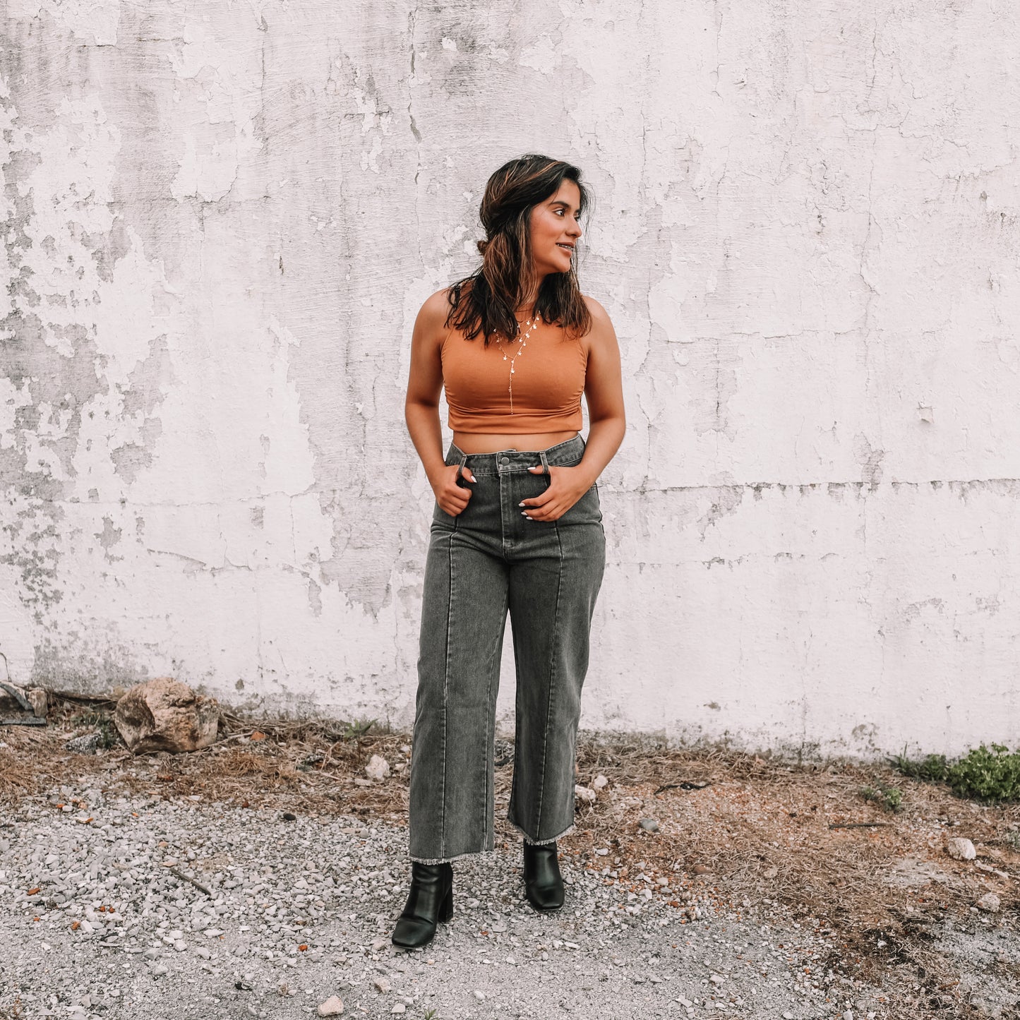 Down In The Desert Raw Hem Denim Jeans
