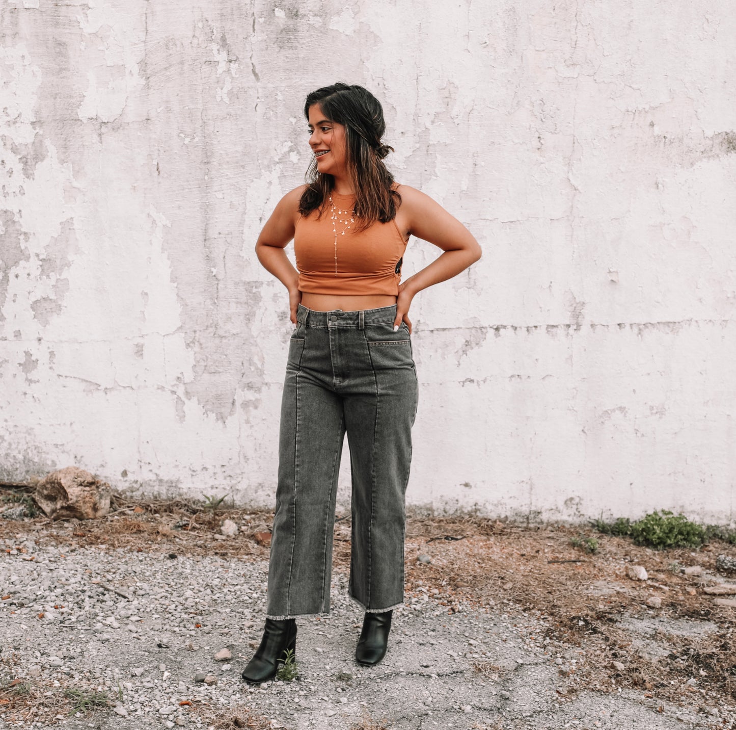 Down In The Desert Raw Hem Denim Jeans