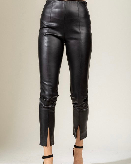 Vegan Leather Leggings