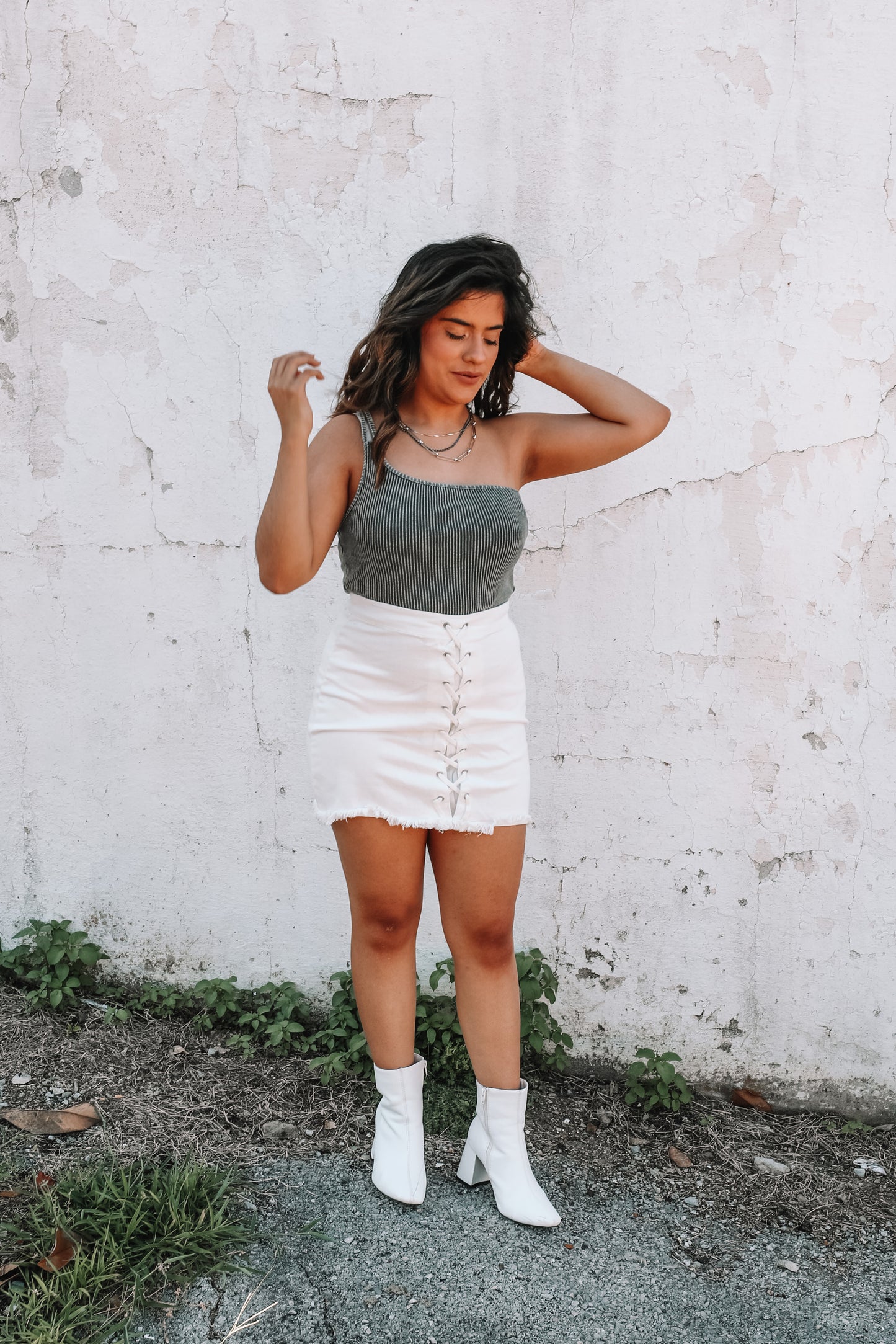White Lightning Denim Skirt