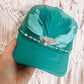 Dreamer Jade Turquoise Feather Trucker Hat