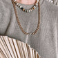 Seaside Stacked - Thick Curb Chain Necklace