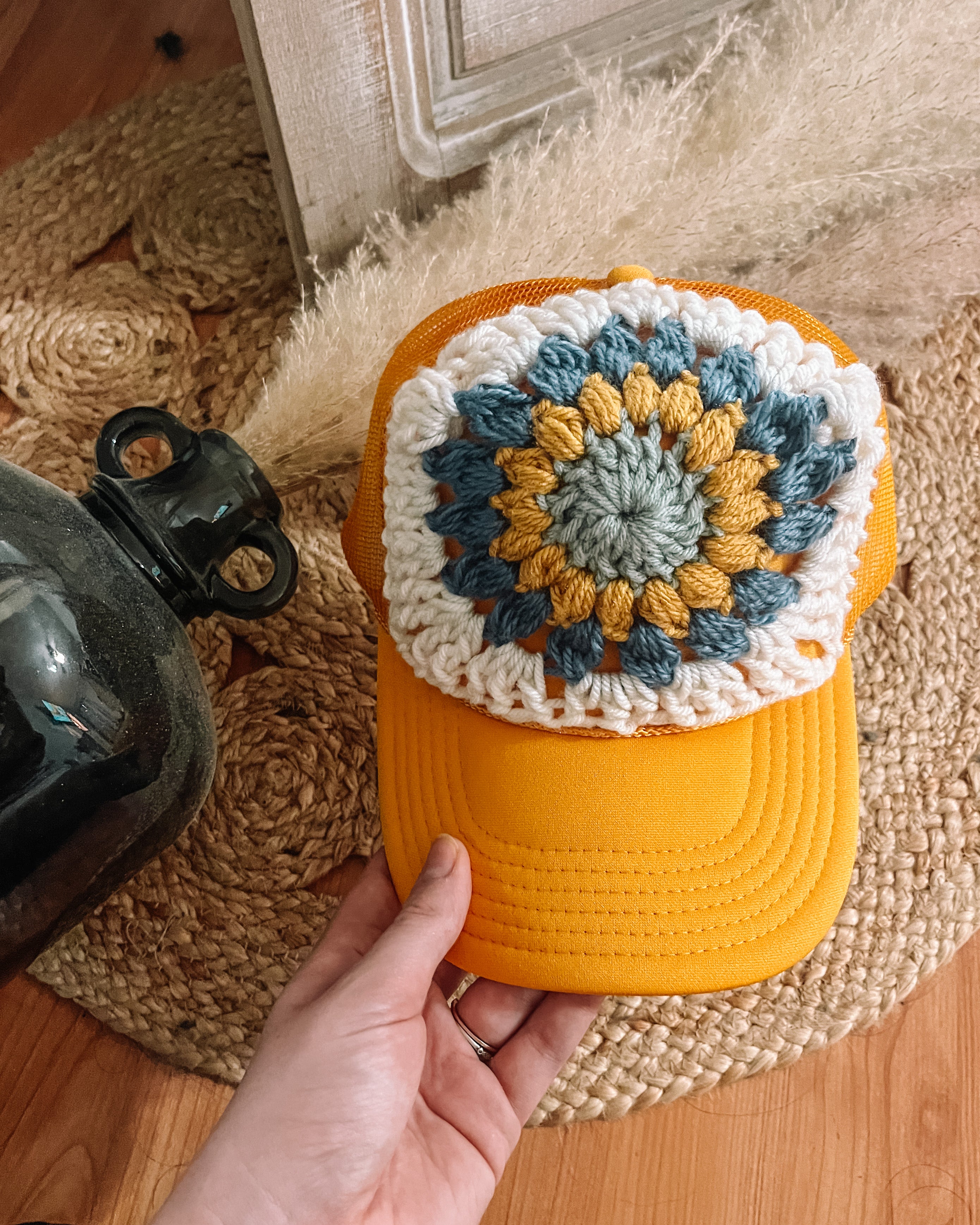 Shops mustard crochet