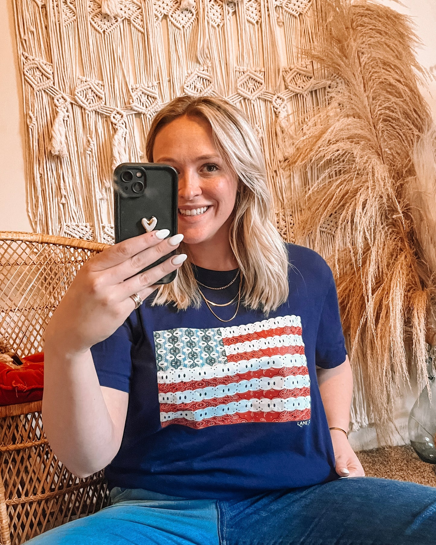 Patriotic Patchwork - Memorial Day & 4th of July Tee