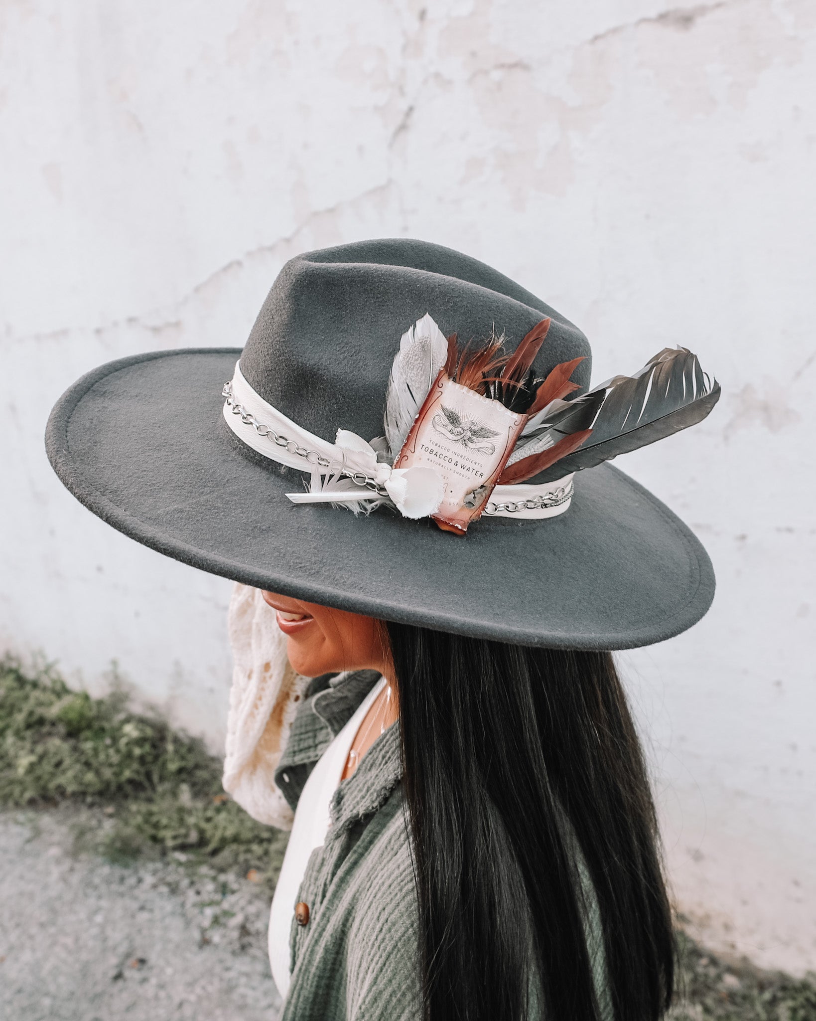 LOVELYBIアパルトモンLOVELY BIRD HAT WITH SILVER CONCHO - ハット