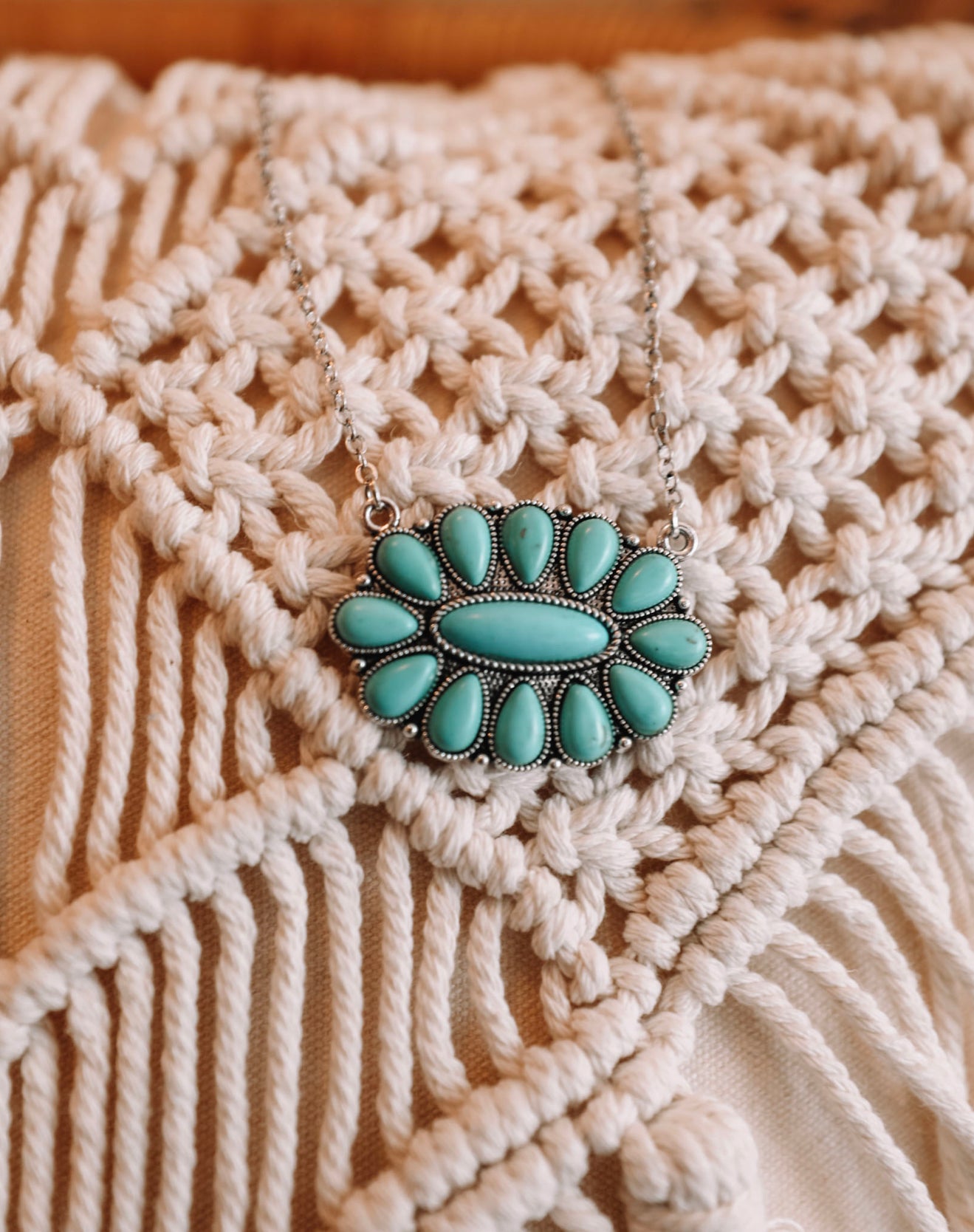 Way Out West Turquoise Pendant Necklace
